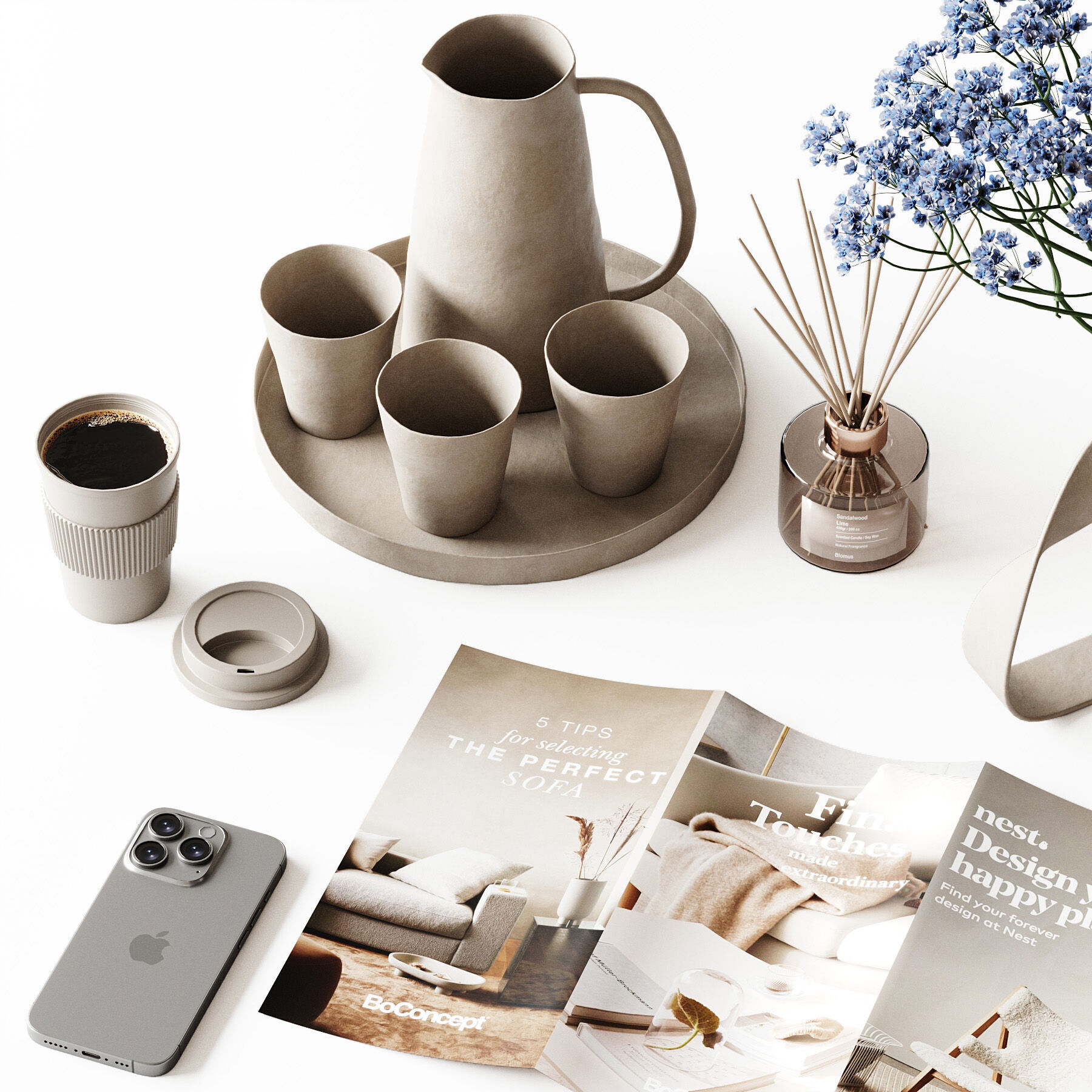 Decorative set for Interior 3D model_1