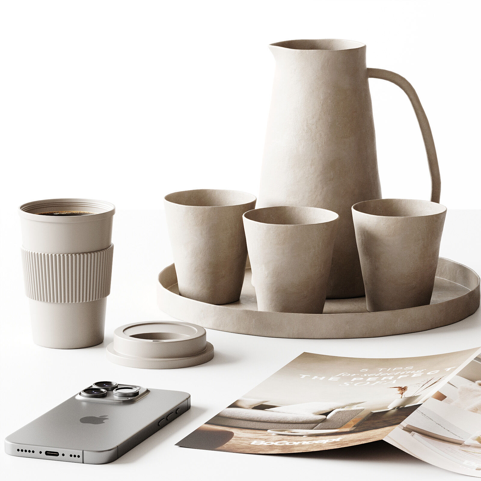 Decorative set for Interior 3D model_2