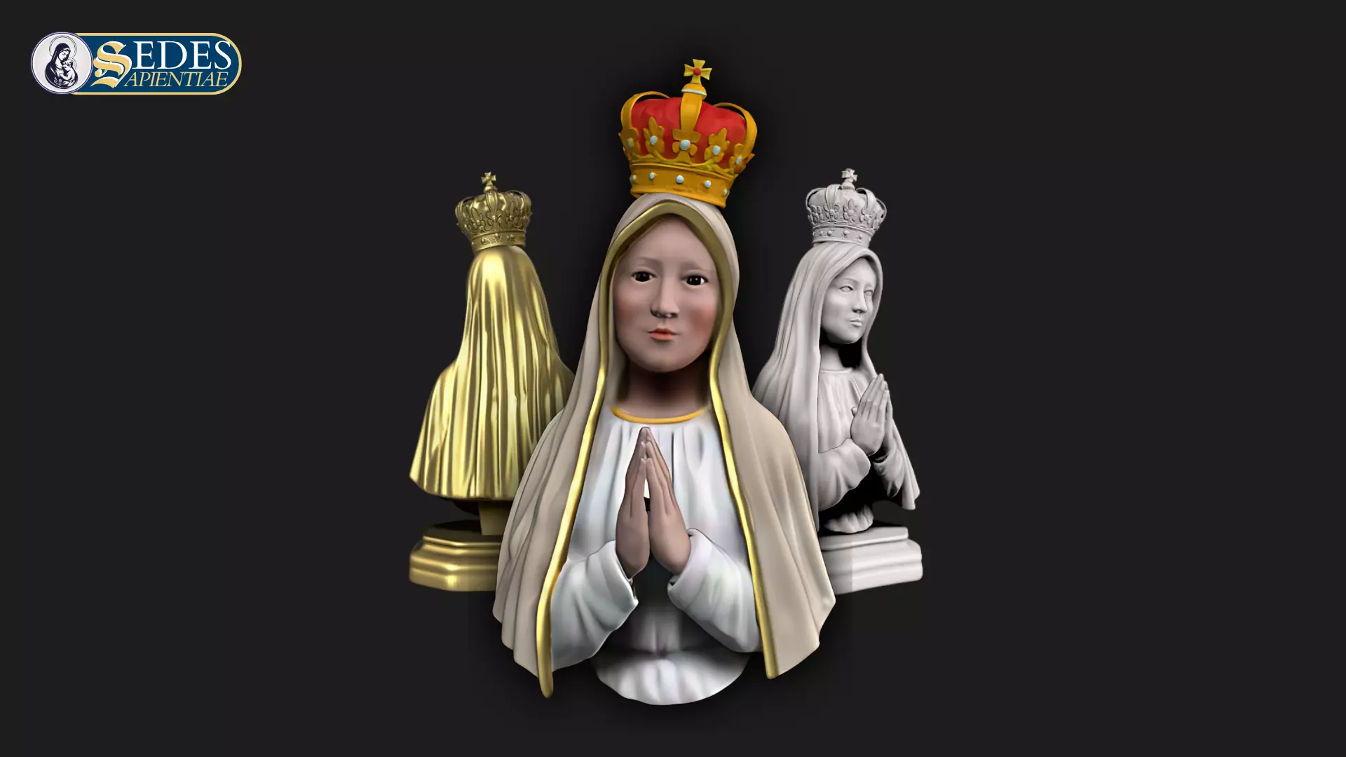 Our Lady of Fatima Bust - 3D Printable Catholic Art 3D print model