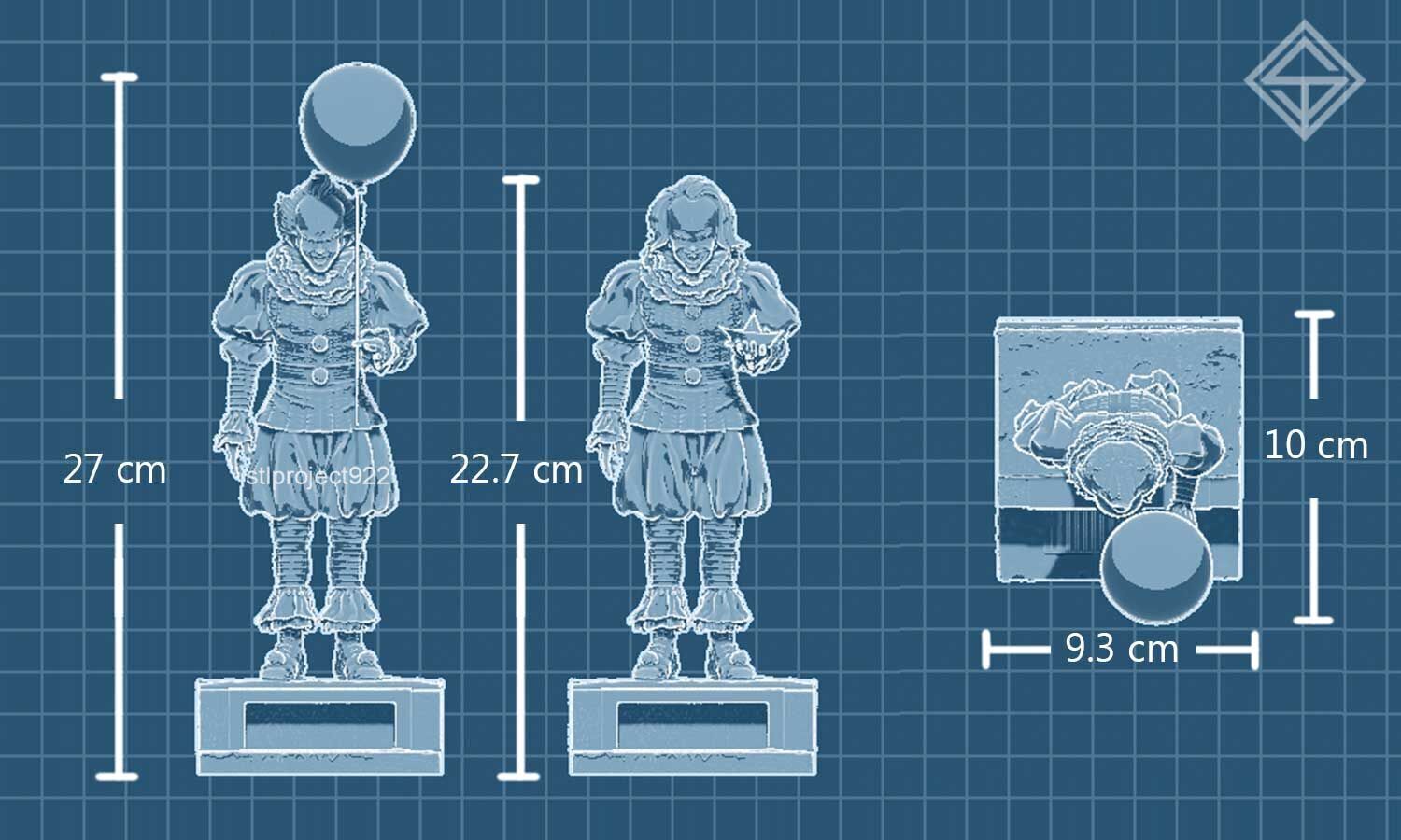 Pennywise 3D print model_4