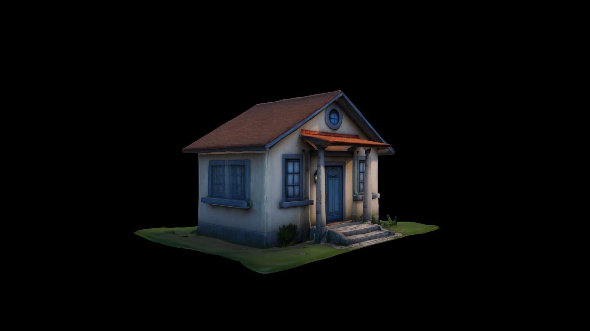 Luxury Fashionable Design  Home 3d Render 3D model_2