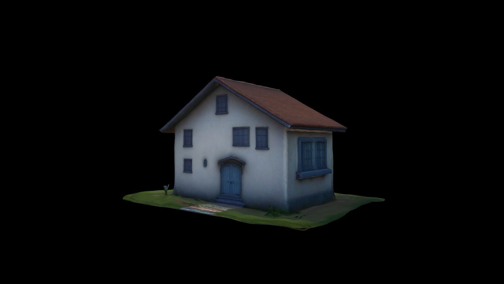 Luxury Fashionable Design  Home 3d Render 3D model_3