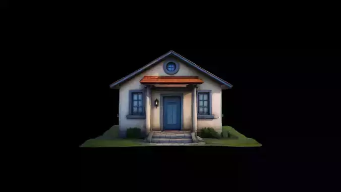 Luxury Fashionable Design  Home 3d Render