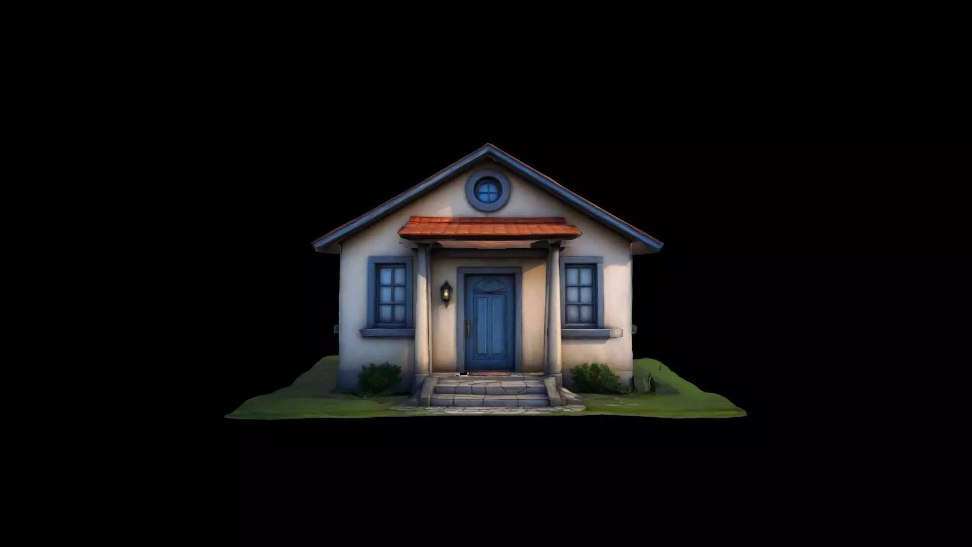 Luxury Fashionable Design  Home 3d Render 3D model_0