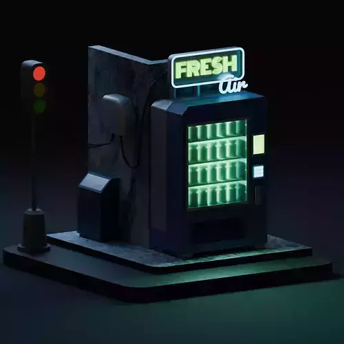 Cyberpunk Fresh Air Vending Machine