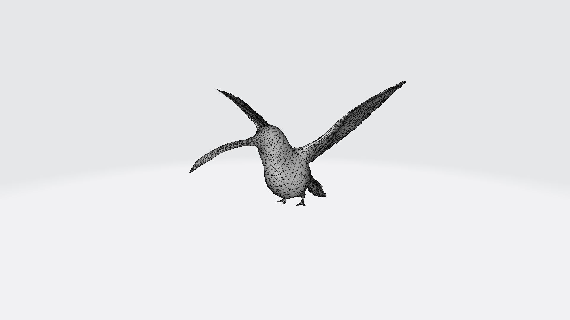 Close-up Of Hummingbird Flying Mid-air 3d Render 3D model_10