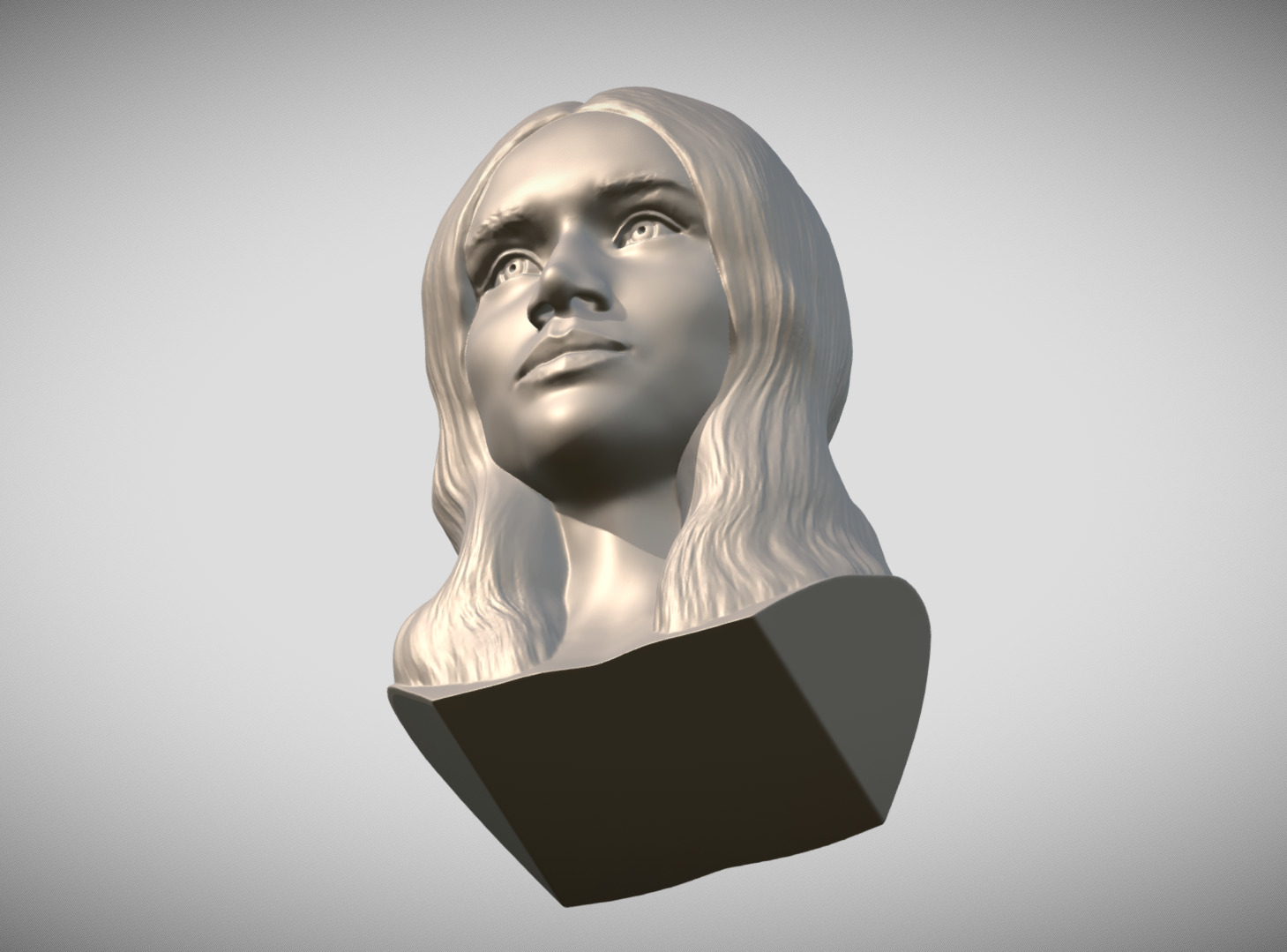 Meghan Markle bust 3D print model_13