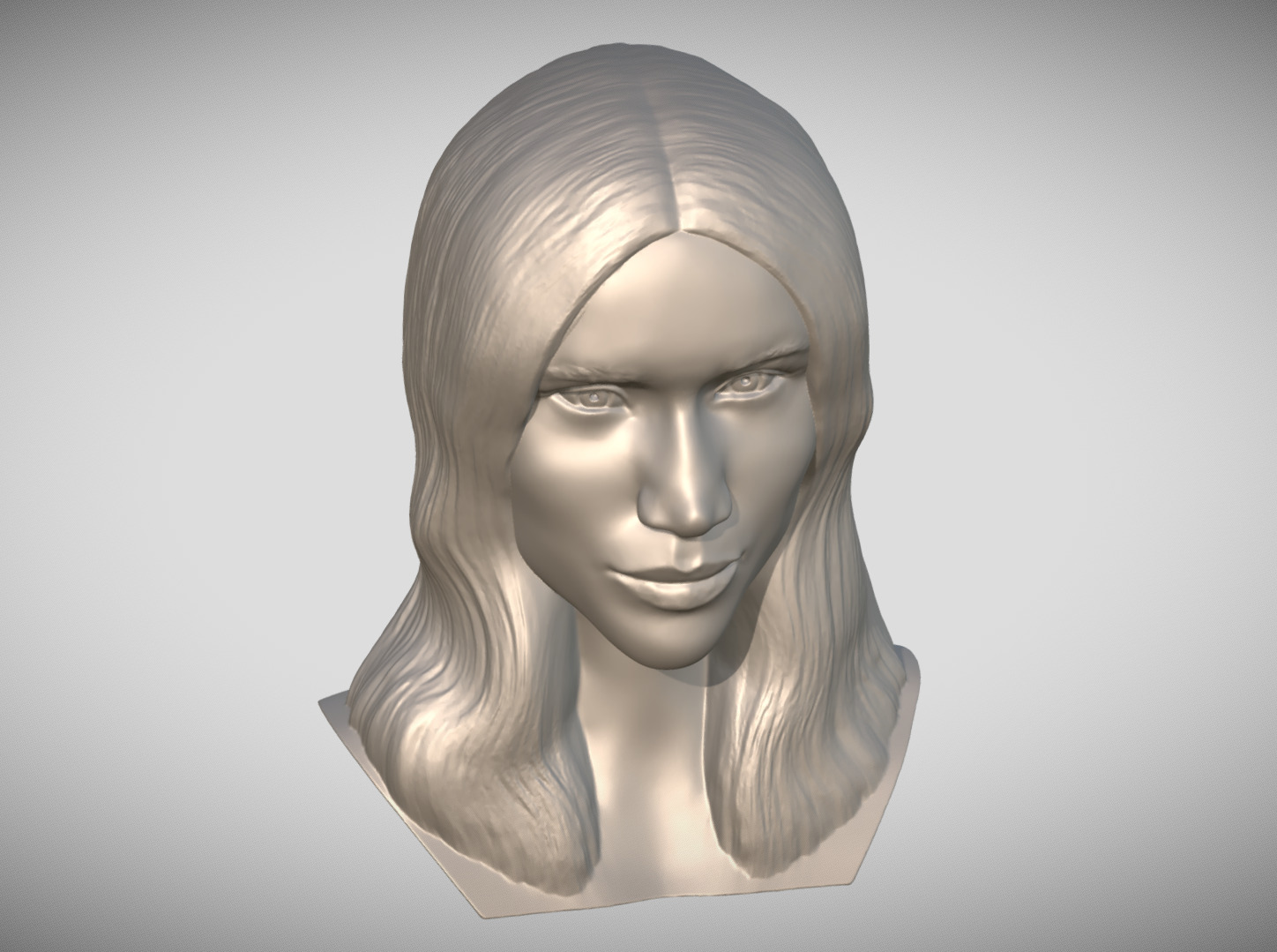 Meghan Markle bust 3D print model_10