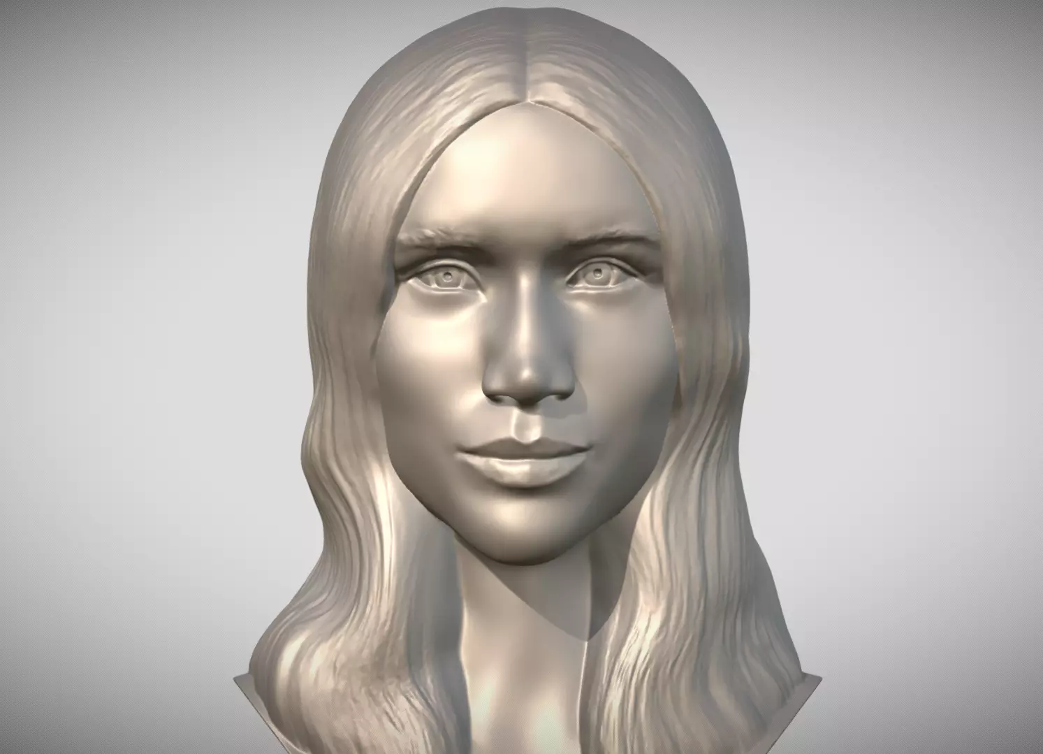 Meghan Markle bust 3D print model_0