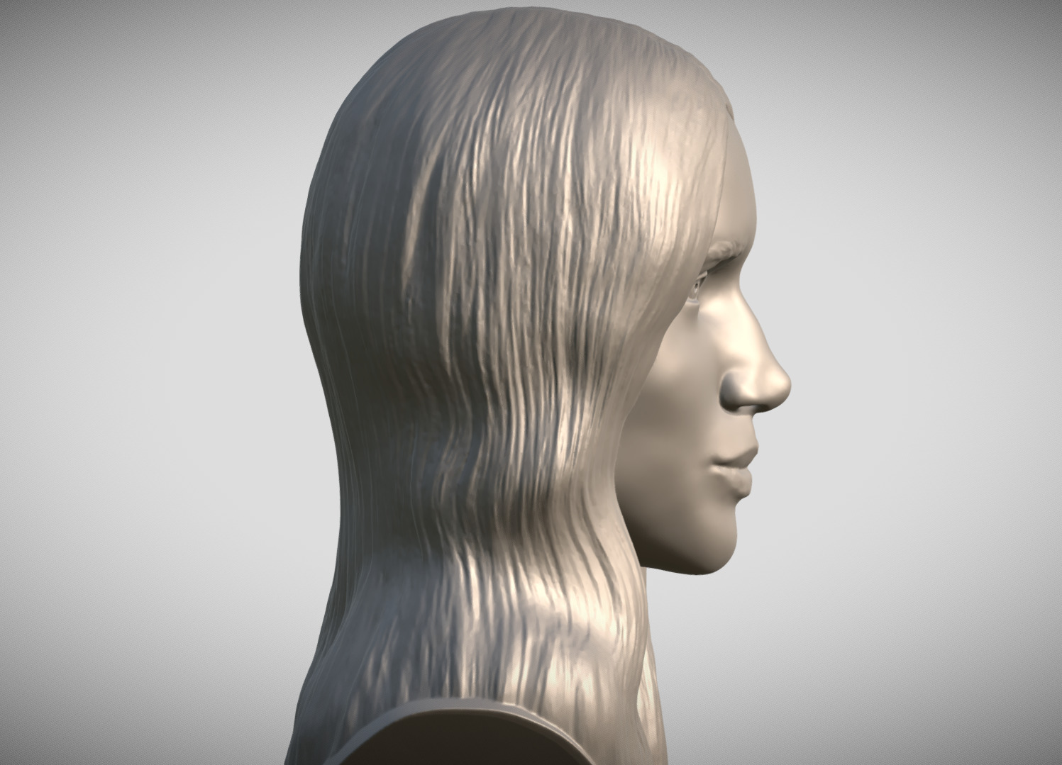 Meghan Markle bust 3D print model_6