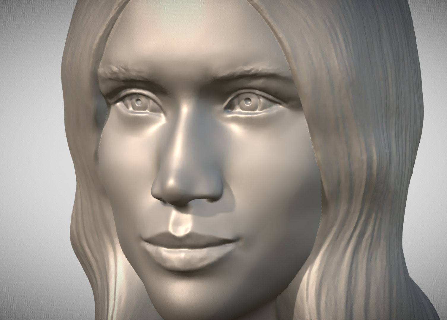 Meghan Markle bust 3D print model_15