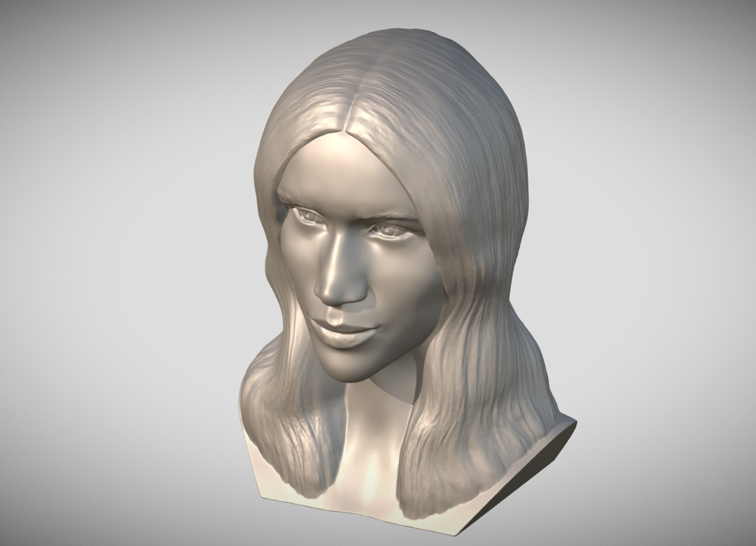 Meghan Markle bust 3D print model_11