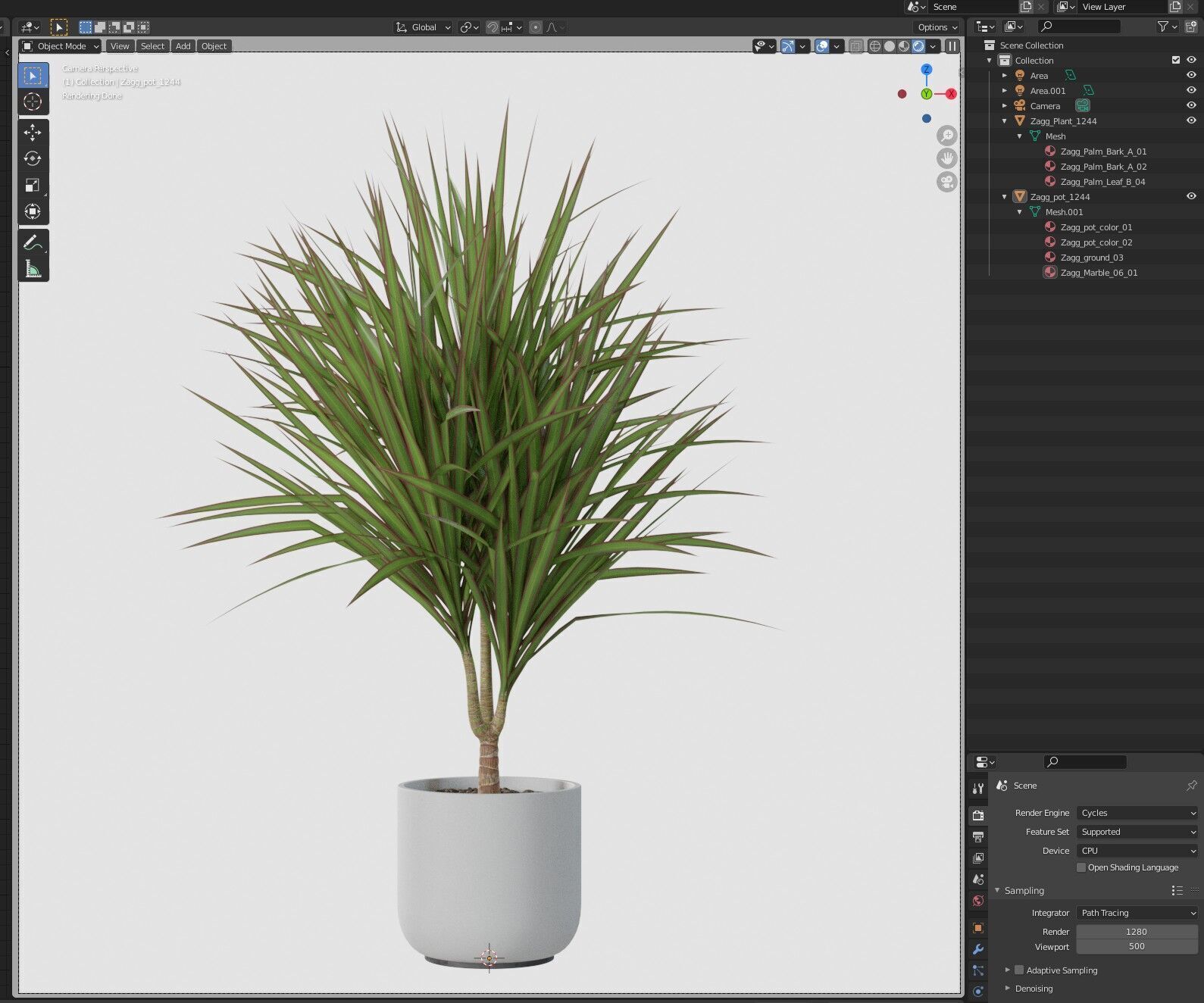 Plant 1244 3D model_6