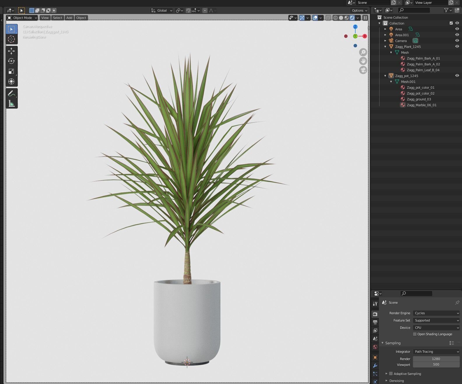 Plant 1245 3D model_6