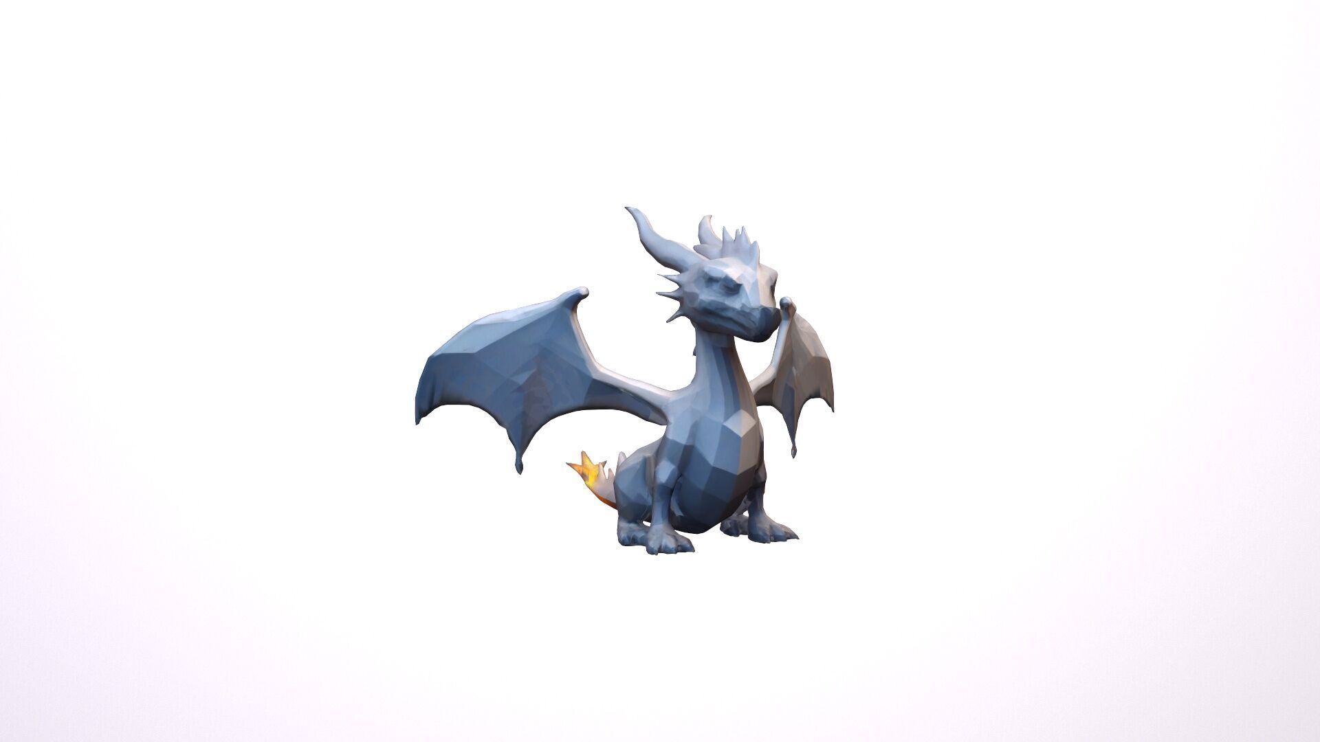 Fire Flaying Dragon Ignitus Dinosaur 3d Render 3D model_2