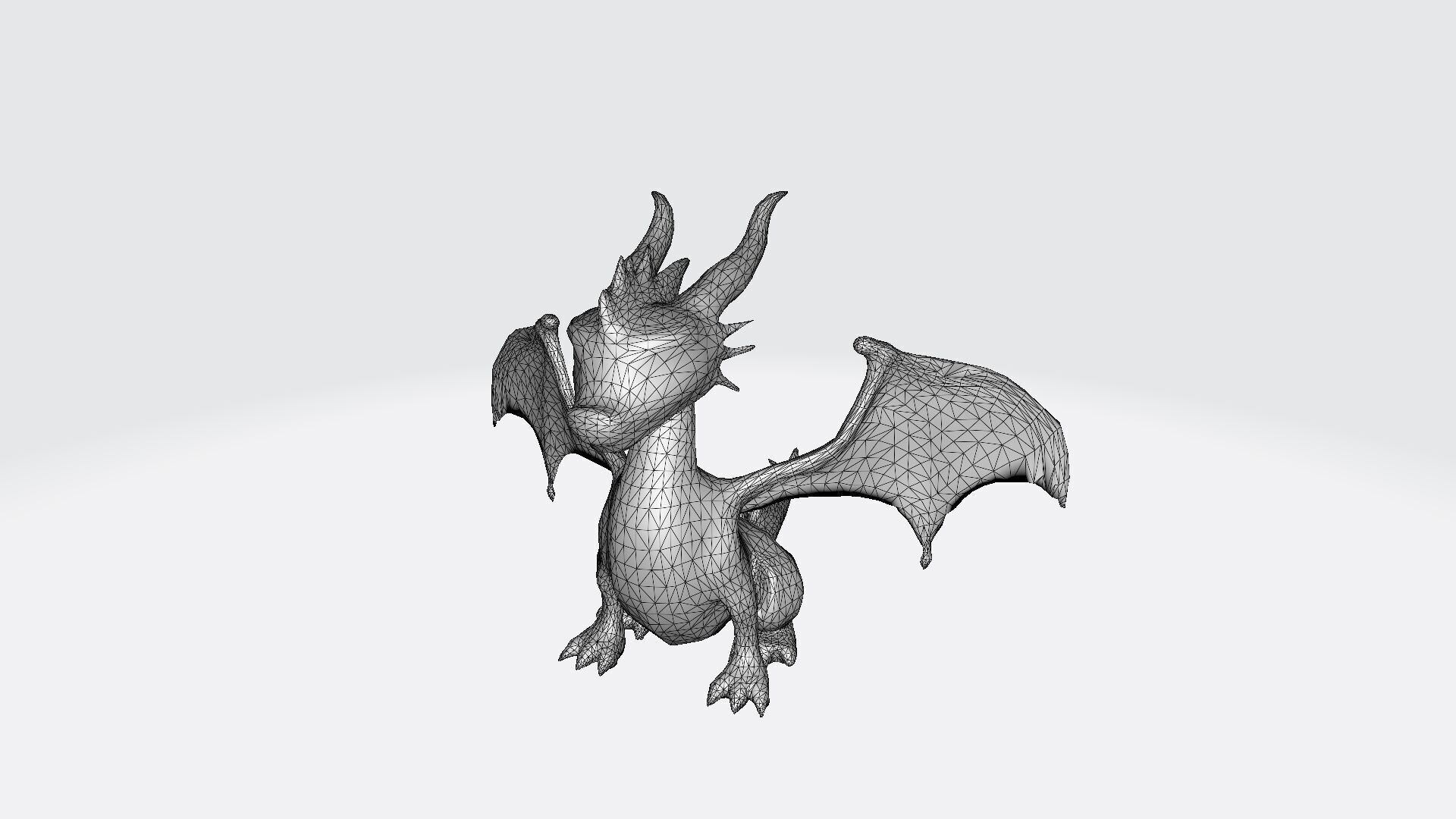 Fire Flaying Dragon Ignitus Dinosaur 3d Render 3D model_8