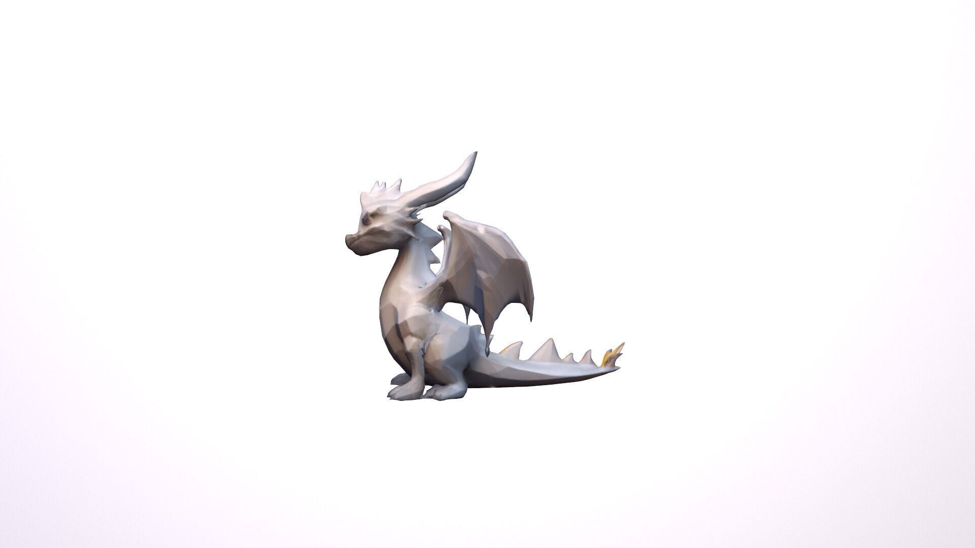 Fire Flaying Dragon Ignitus Dinosaur 3d Render 3D model_6