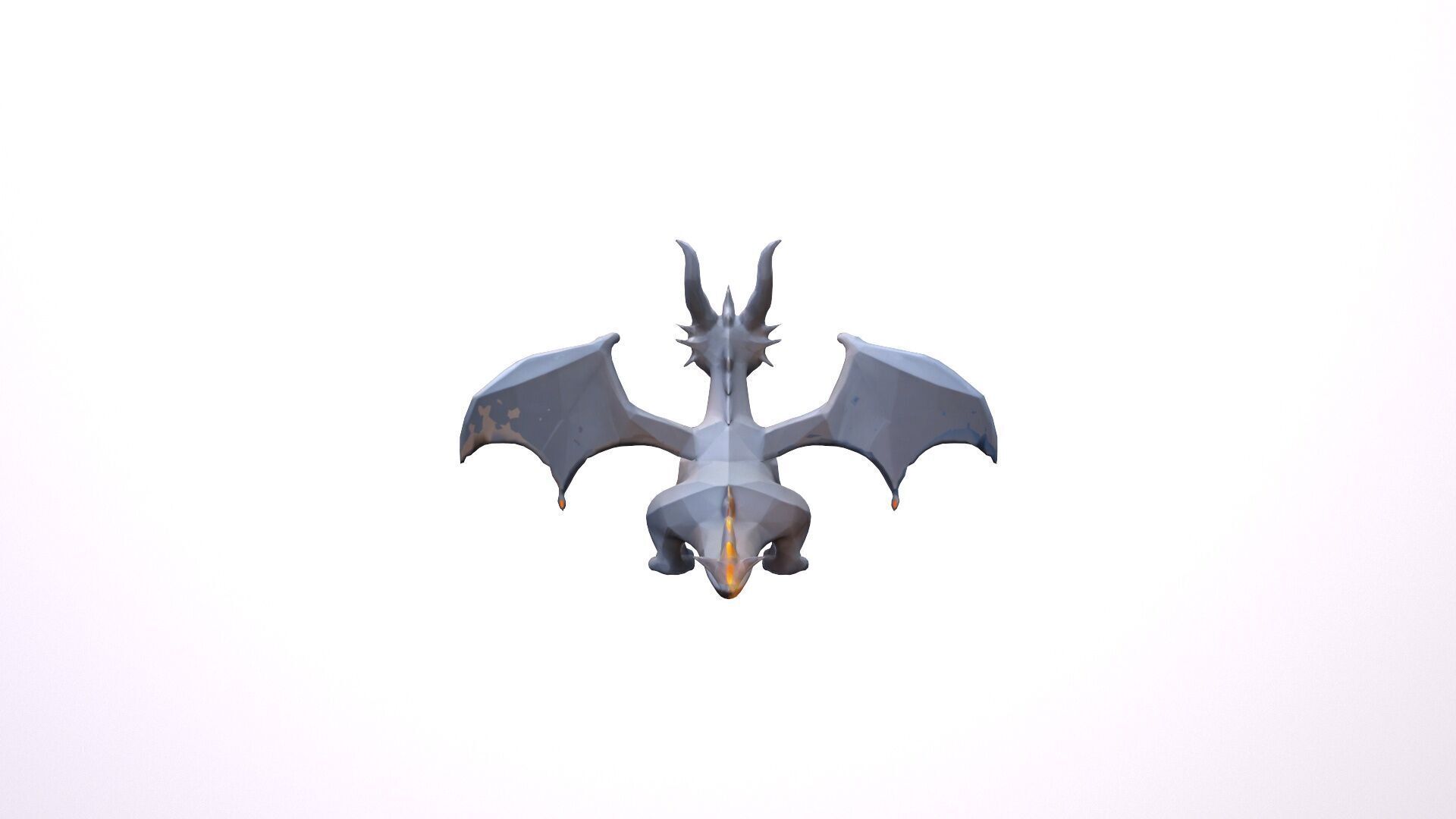 Fire Flaying Dragon Ignitus Dinosaur 3d Render 3D model_4