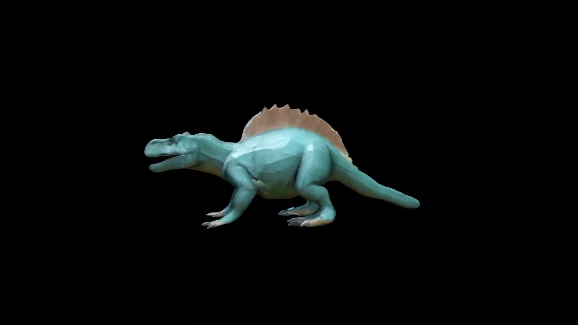 Iguanodon A Large Cretaceous Herbivores 3d Render 3D model_0