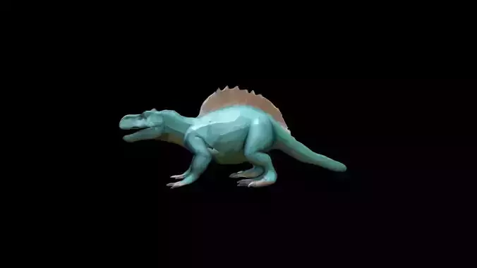 Iguanodon A Large Cretaceous Herbivores 3d Render