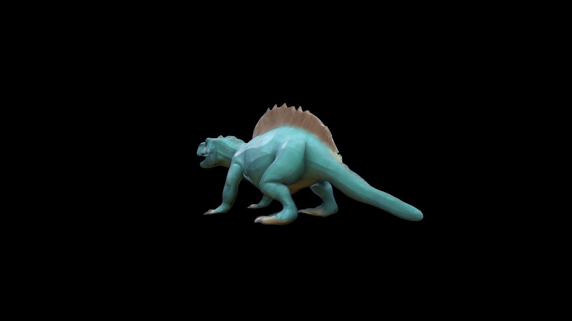 Iguanodon A Large Cretaceous Herbivores 3d Render 3D model_2