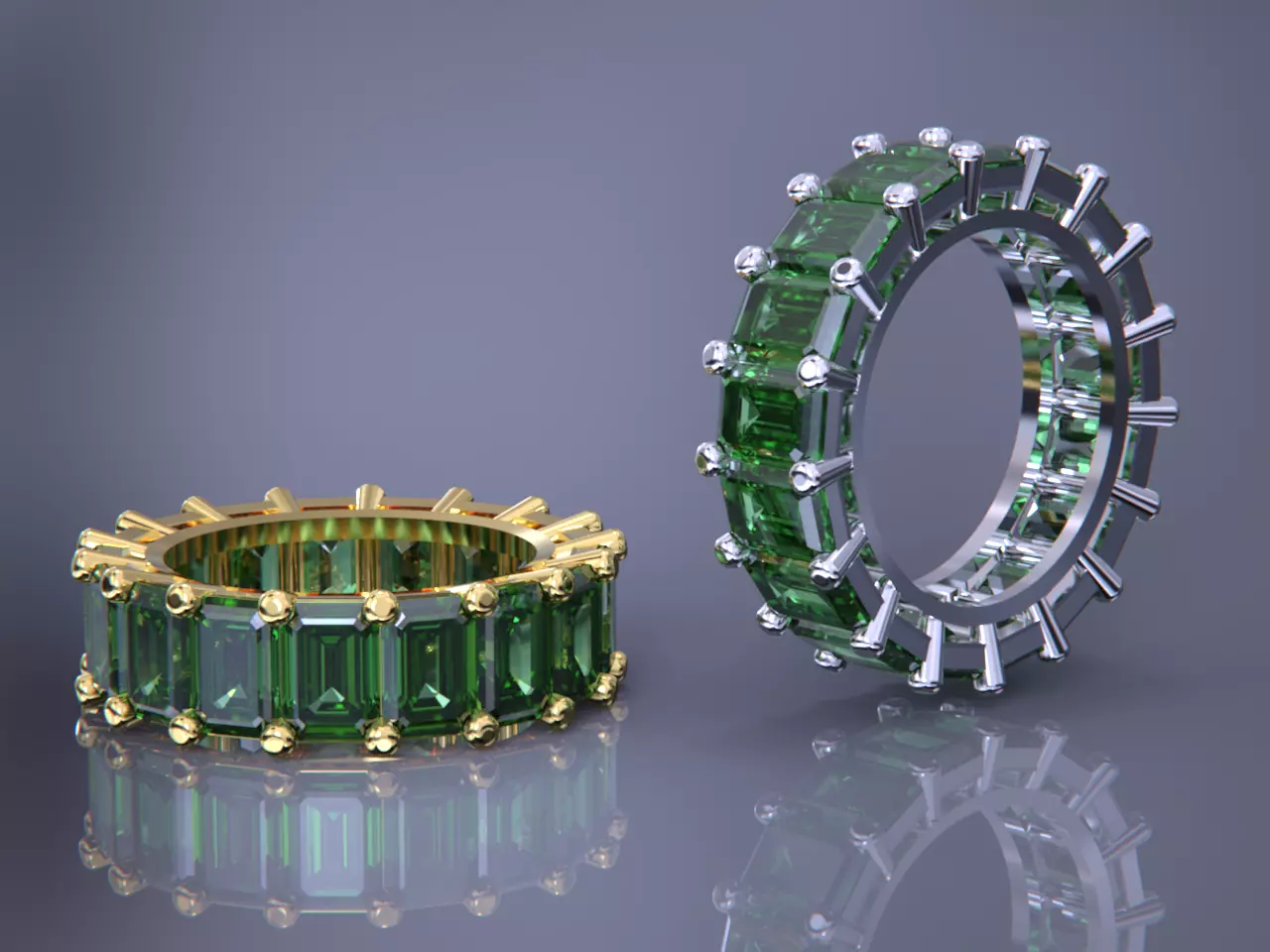 Emerald Ring 3D print model