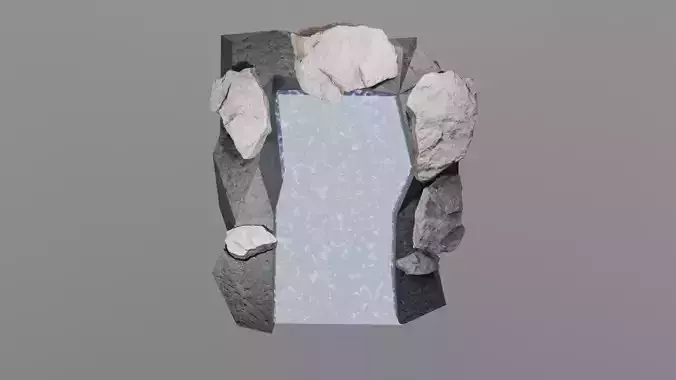 Mystical Portal - Realistic with a magical entrance Low-poly 3D model