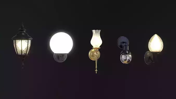 Wall Light 3D Model Collection 3D model