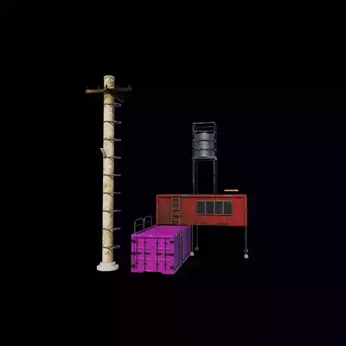 Shipping Container House 3D model