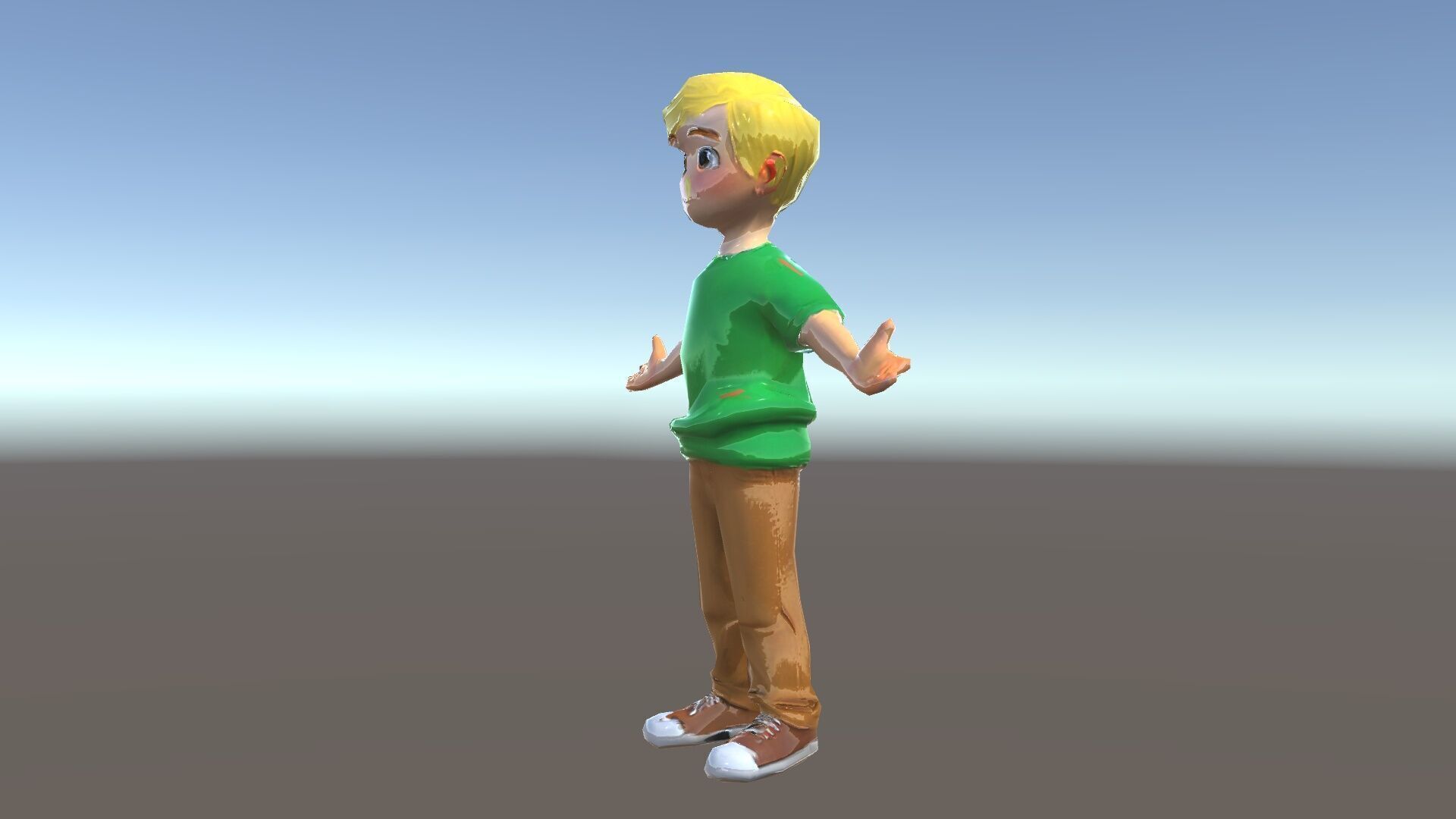 Rigged Cartoon Boy Character Model Pack Low-poly 3D model_15