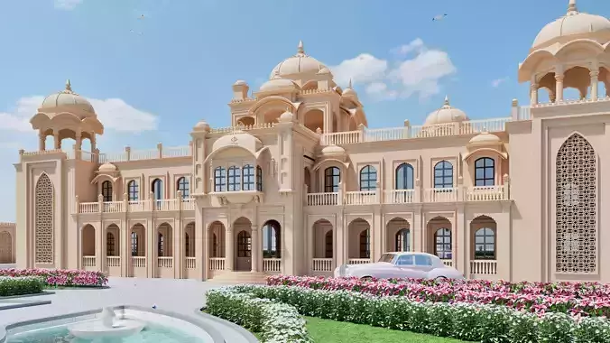 indian architecture 3D model