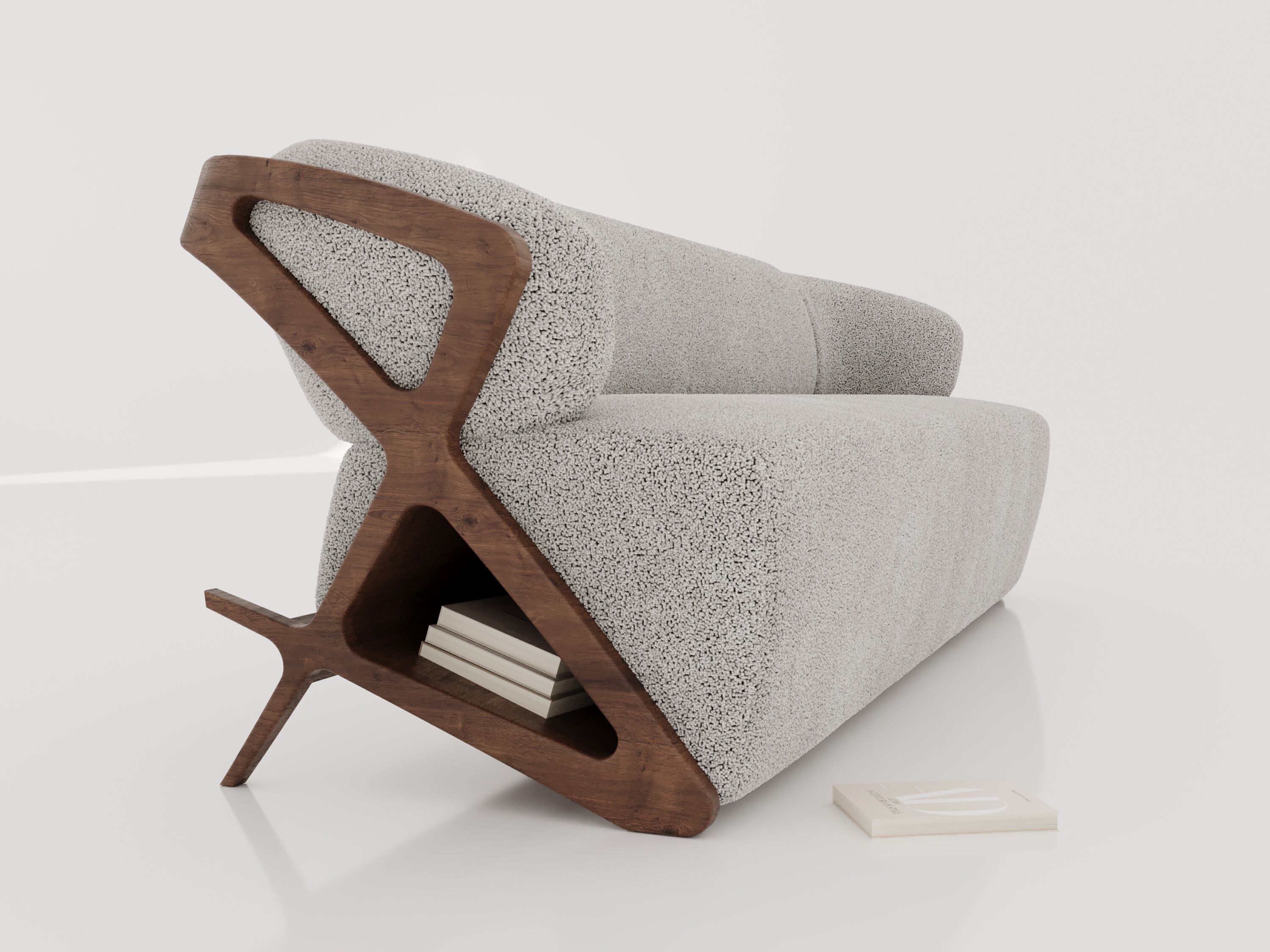 sofa  and Low-poly 3D model_1