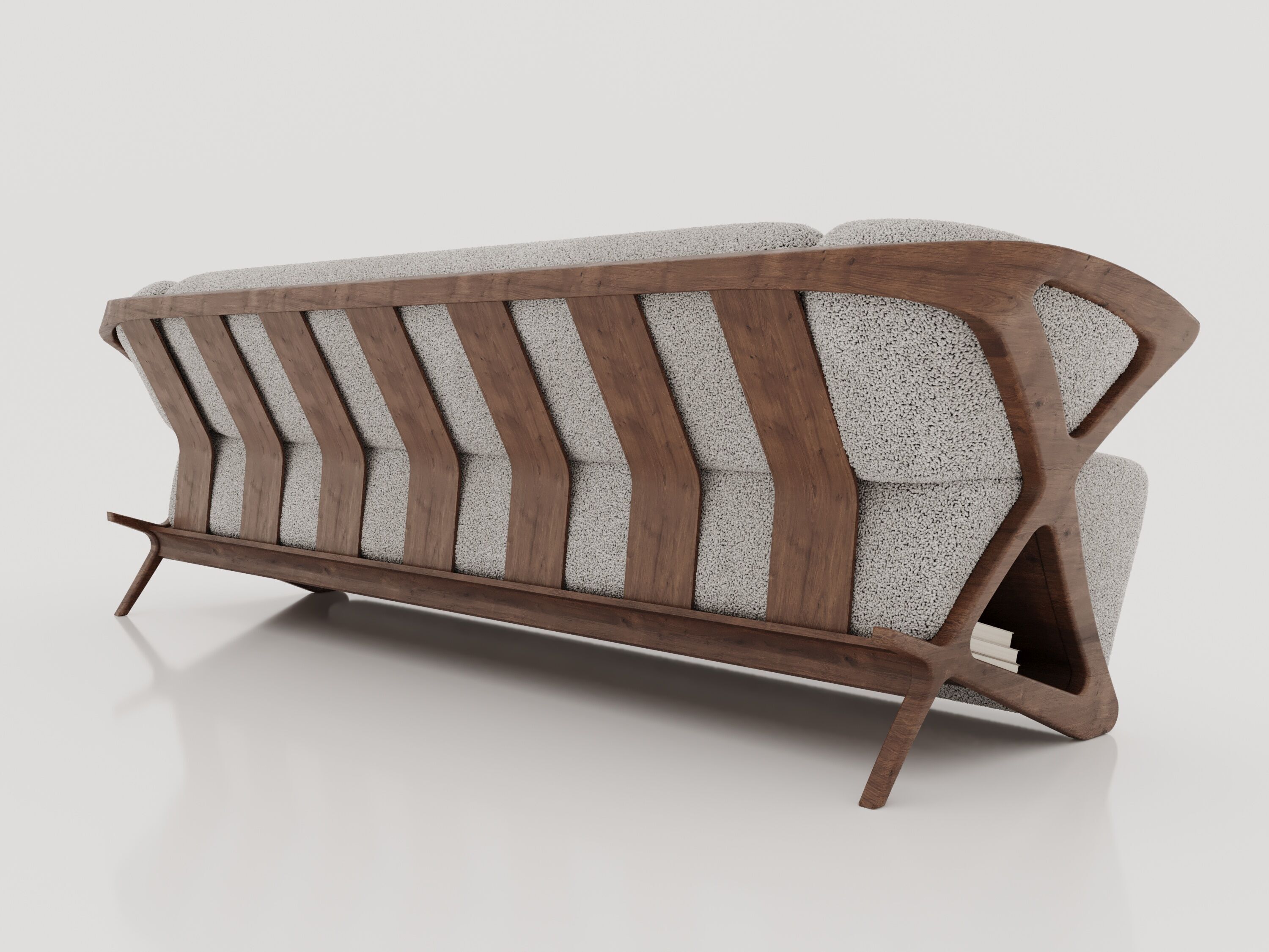 sofa  and Low-poly 3D model_4