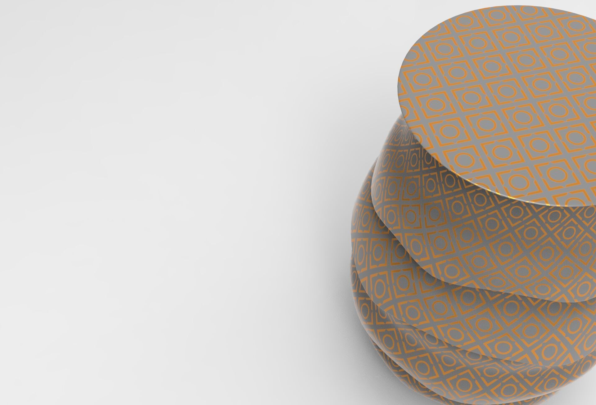 Lostry Stool Low-poly 3D model_3