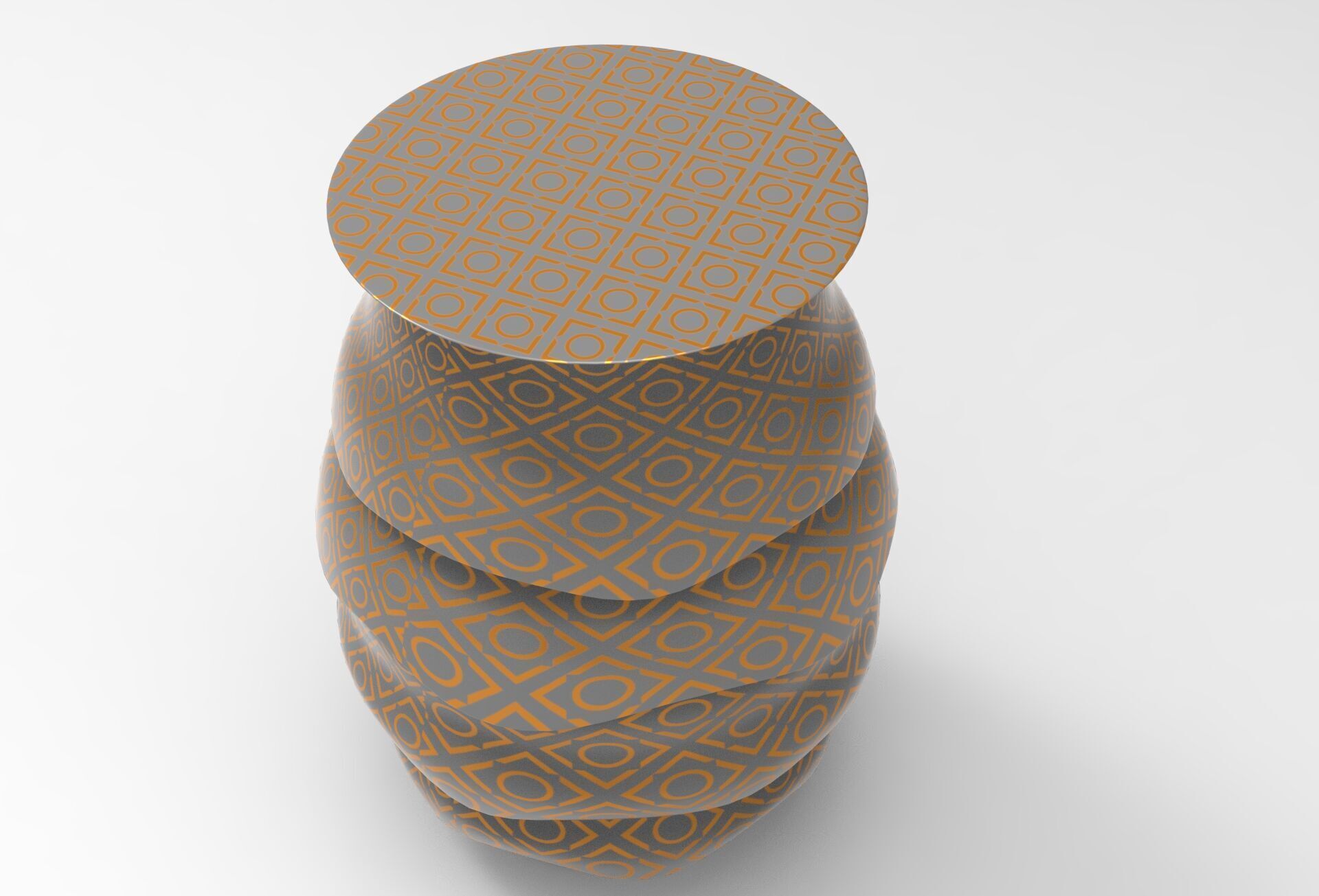 Lostry Stool Low-poly 3D model_1