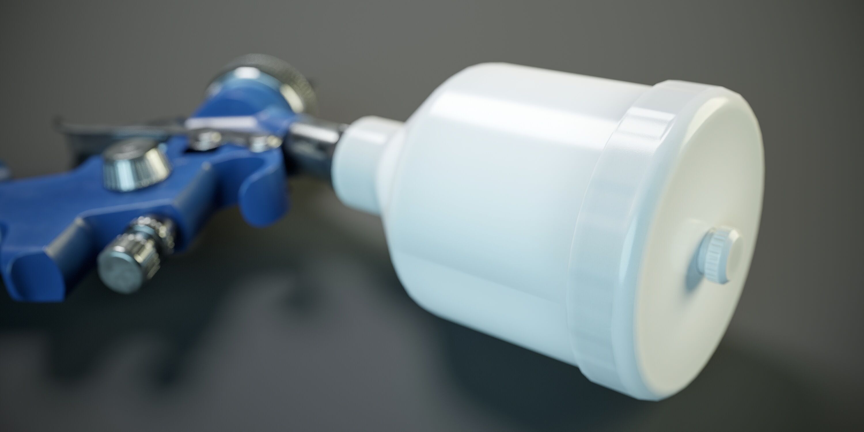 Paint Spray Gun PBR Low-poly 3D model_9