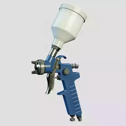 Paint Spray Gun PBR Low-poly 3D model Paint Spray Gun PBR Low-poly 3D model