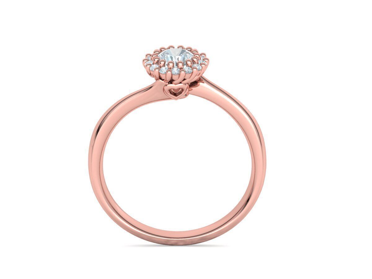 Bespoke Diamond Solitaire Engagement Ring 40 pointer stone 3D print model_21