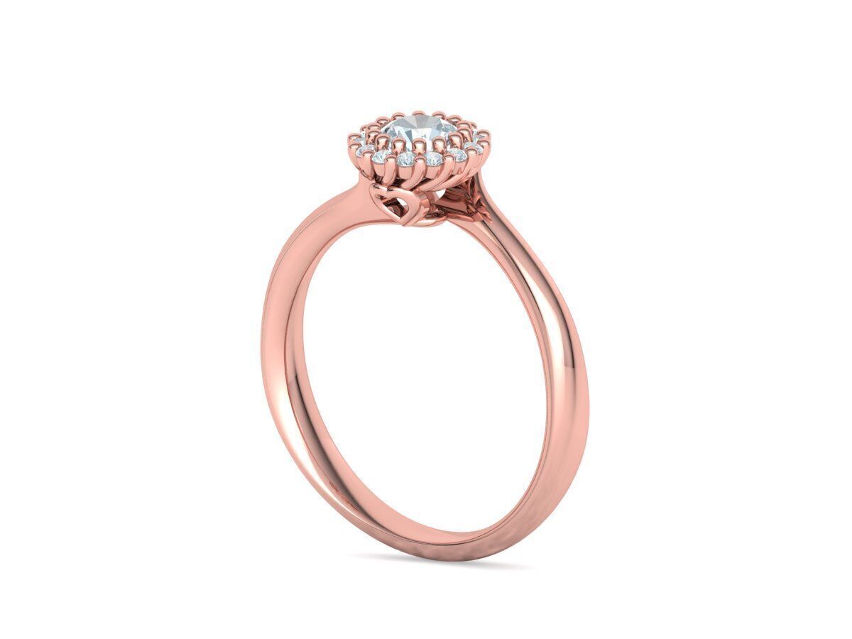 Bespoke Diamond Solitaire Engagement Ring 40 pointer stone 3D print model_24