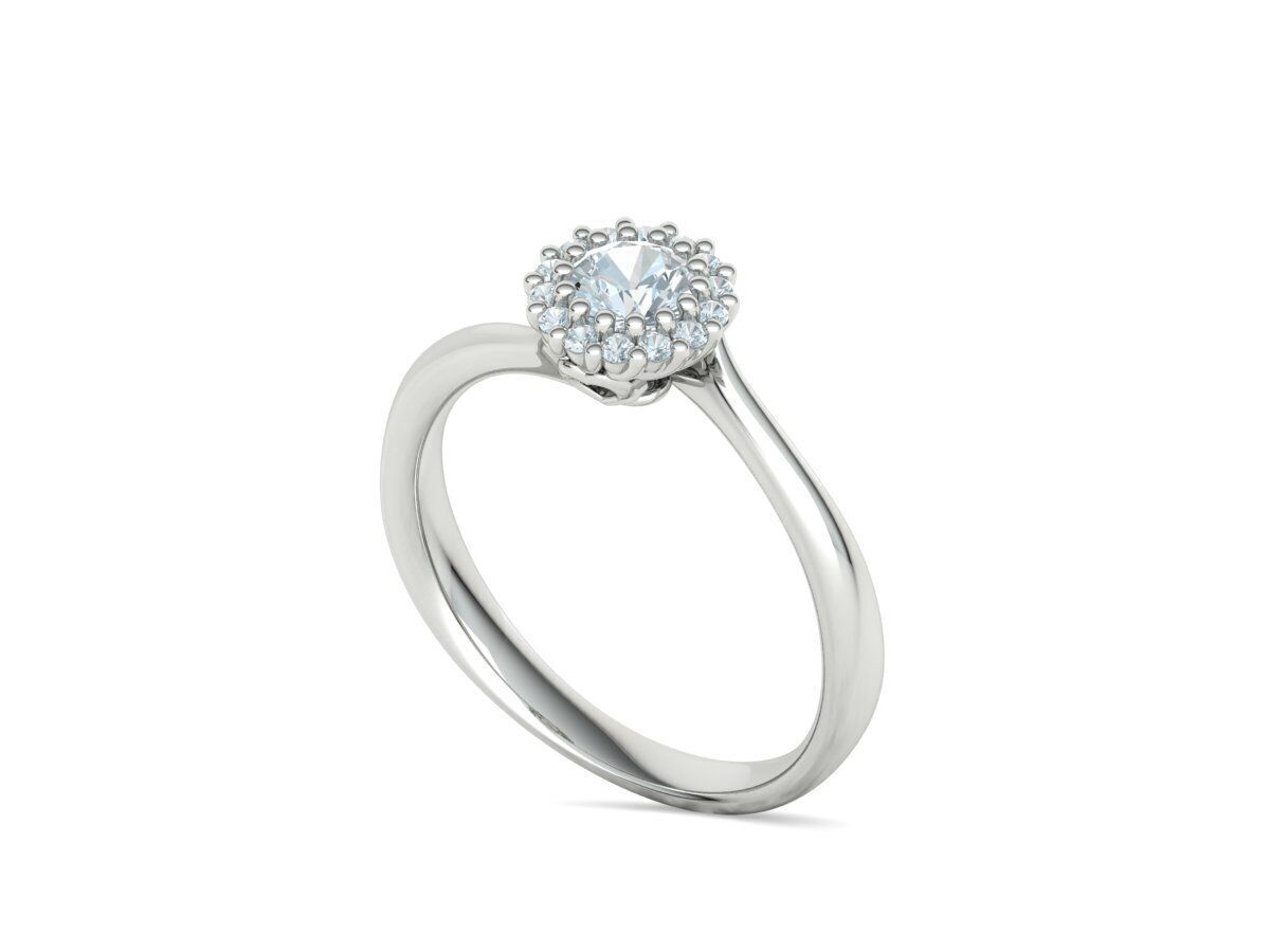 Bespoke Diamond Solitaire Engagement Ring 40 pointer stone 3D print model_32