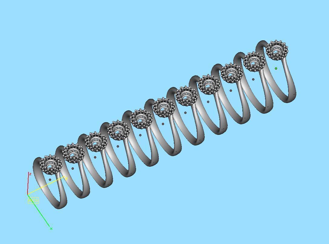 Bespoke Diamond Solitaire Engagement Ring 40 pointer stone 3D print model_36