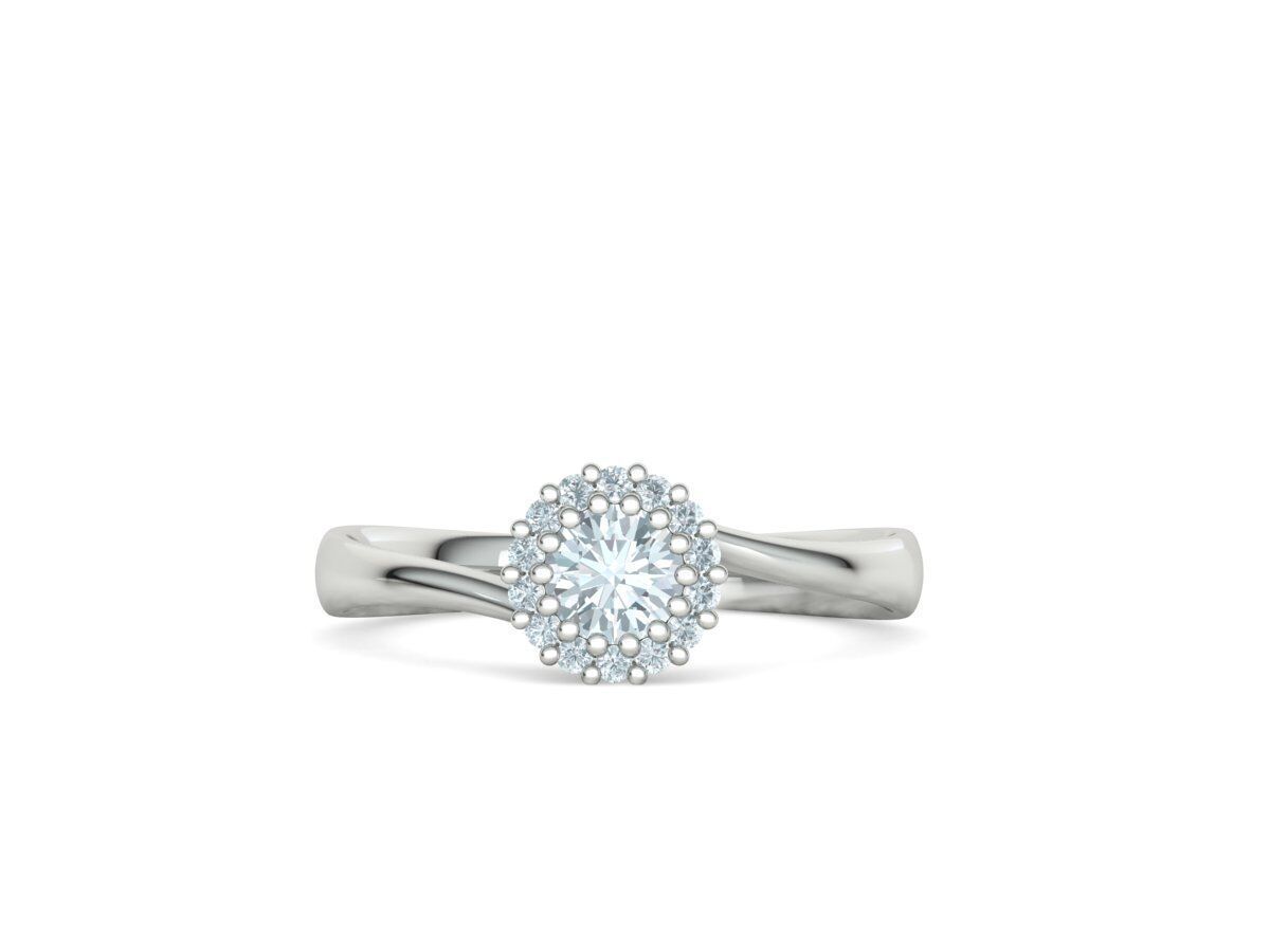 Bespoke Diamond Solitaire Engagement Ring 40 pointer stone 3D print model_17