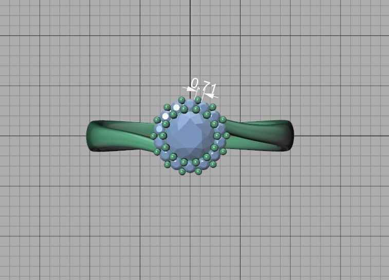 Bespoke Diamond Solitaire Engagement Ring 40 pointer stone 3D print model_38