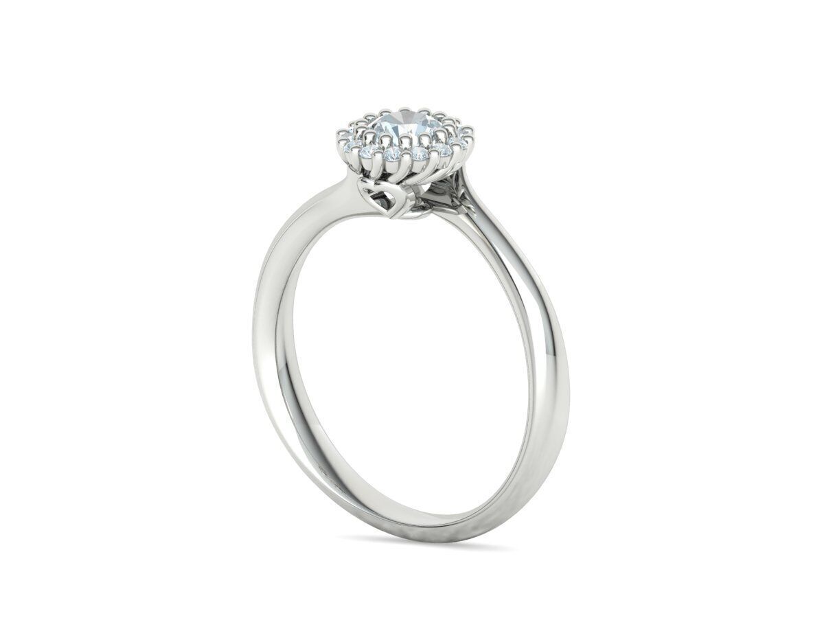 Bespoke Diamond Solitaire Engagement Ring 40 pointer stone 3D print model_26