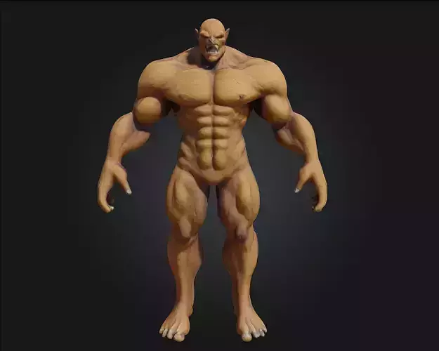 Orc Warrior  Ferocious Strength and Battle-Ready Fury