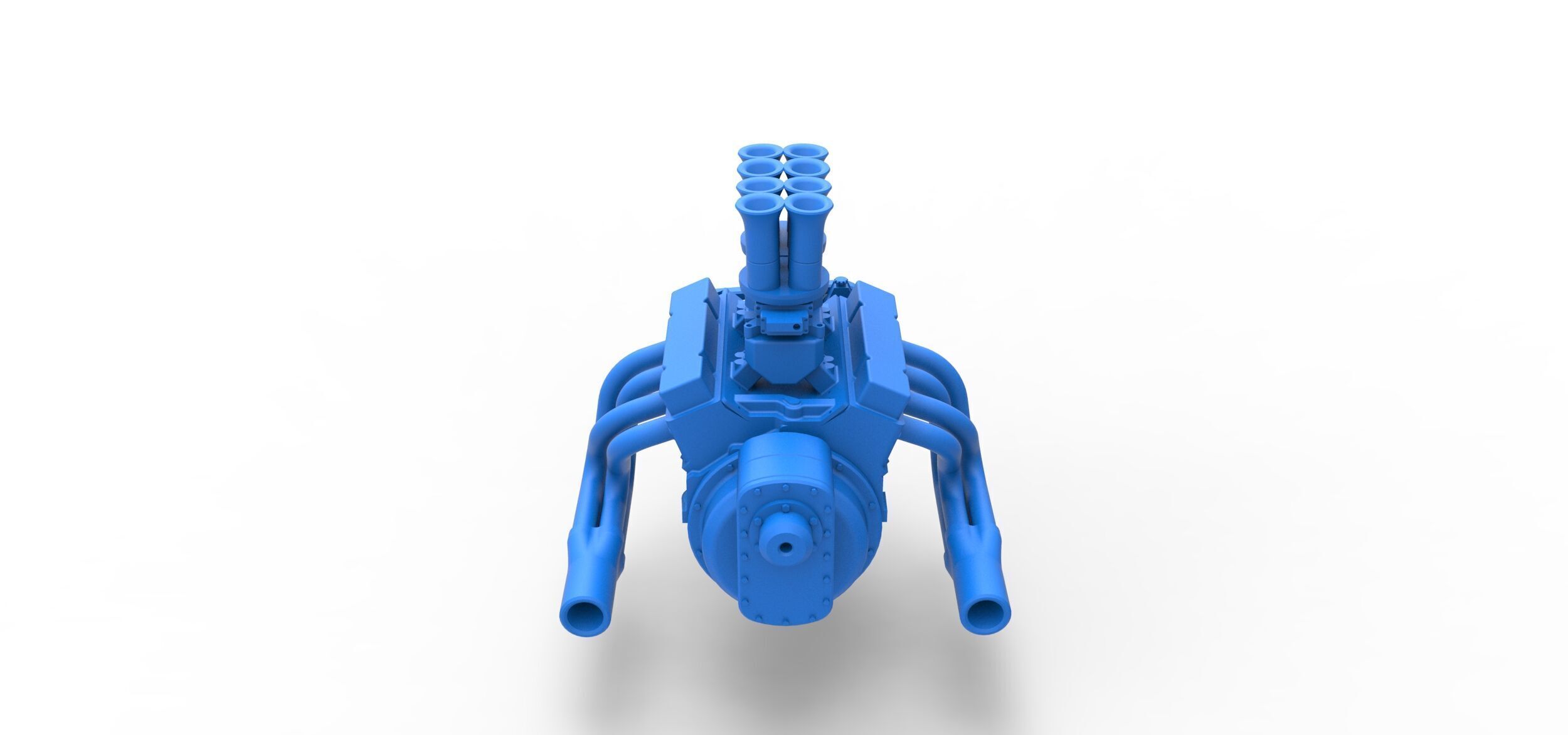 Engine of Drag racing Airboat Scale 1 to 25 3D print model_11