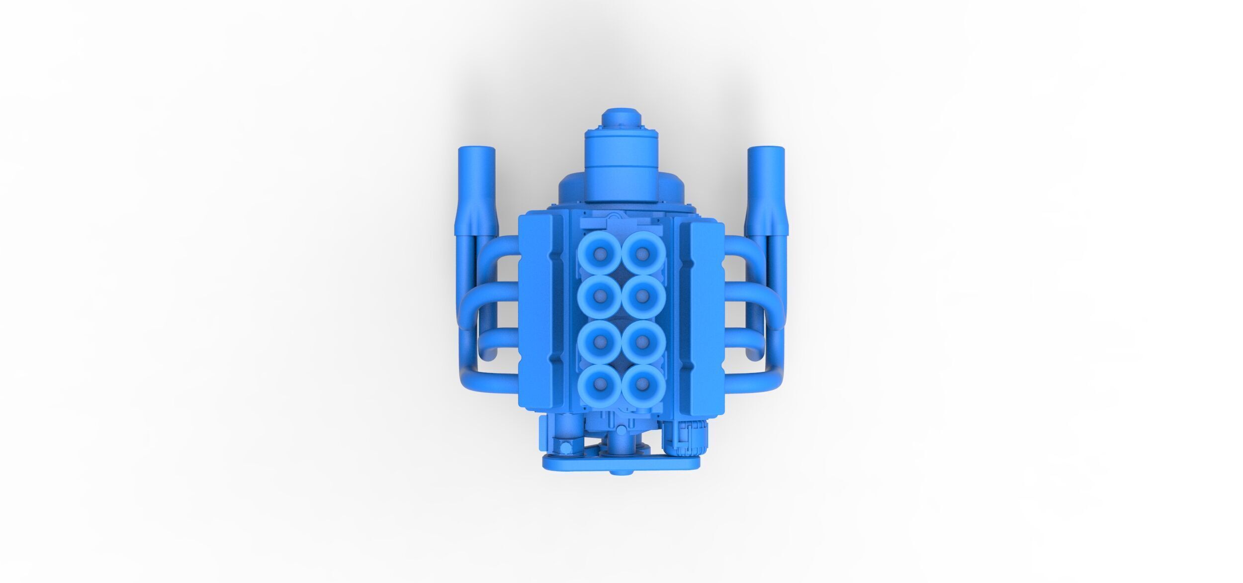 Engine of Drag racing Airboat Scale 1 to 25 3D print model_6