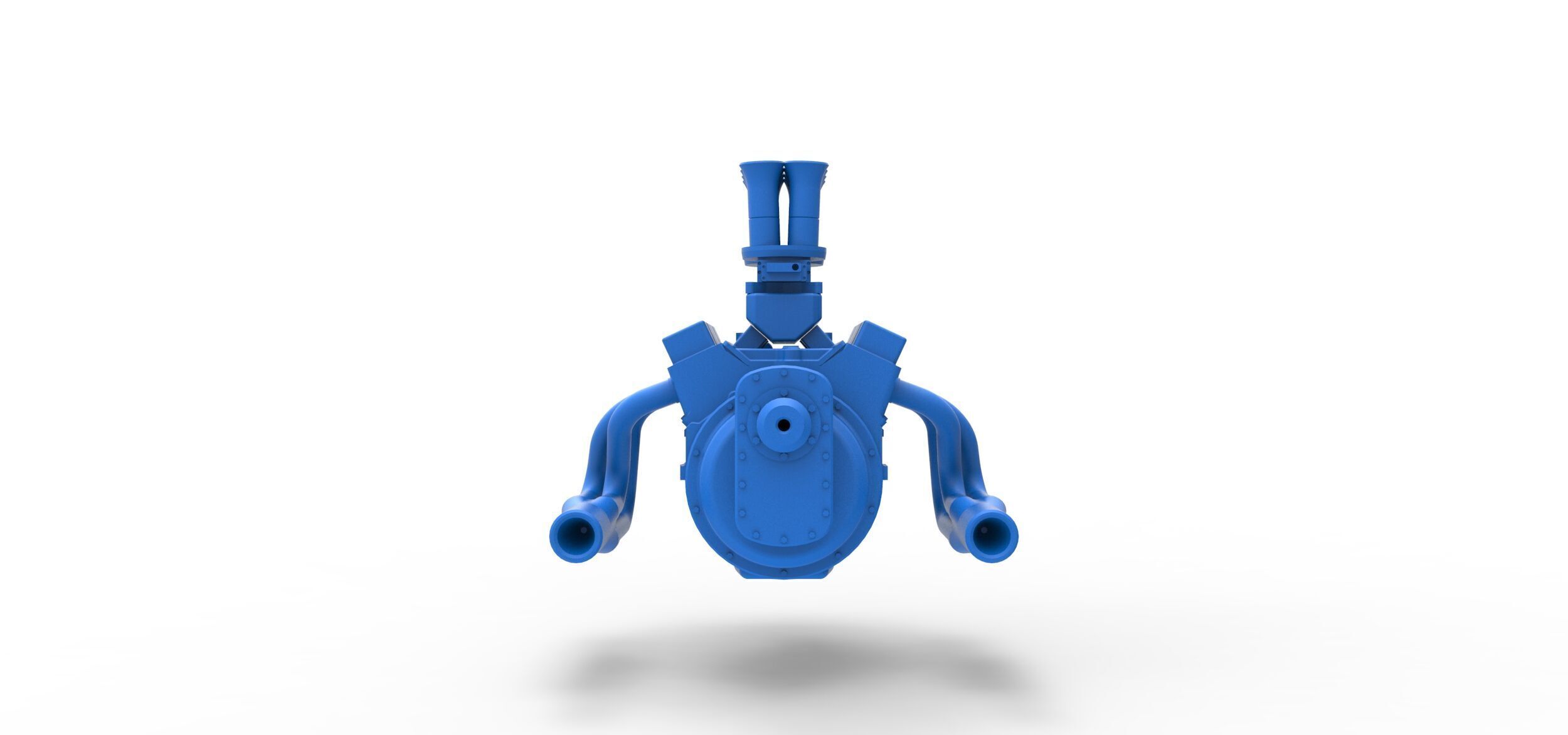 Engine of Drag racing Airboat Scale 1 to 25 3D print model_10