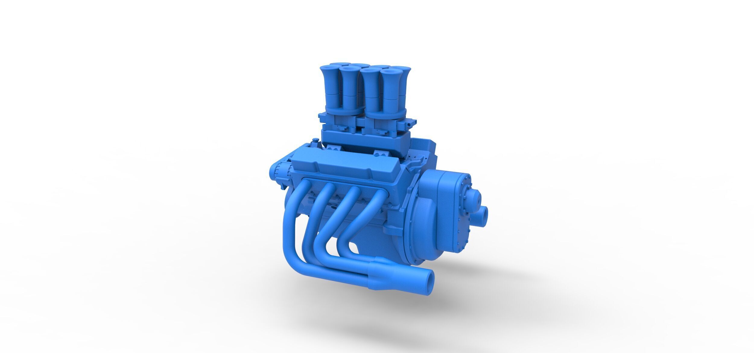 Engine of Drag racing Airboat Scale 1 to 25 3D print model_9