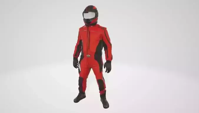 Pilot Man in Flight Suit 3D Model for 3D Printing 3D print model